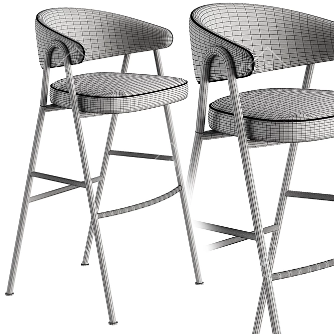 Modern CHIA Barstool by PARLA 3D model image 5