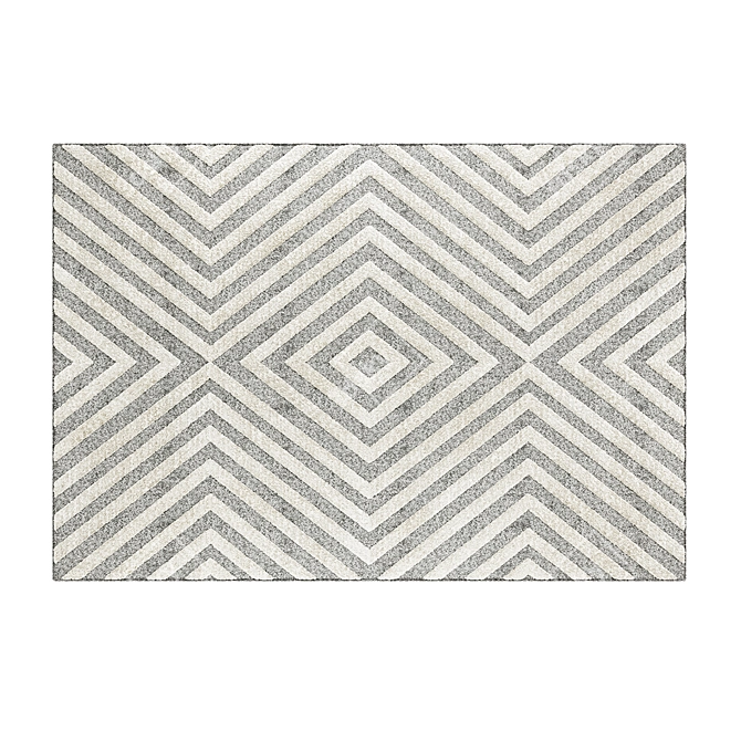 Geometric Eco Kilim Rug - Sevilla 5506 3D model image 4