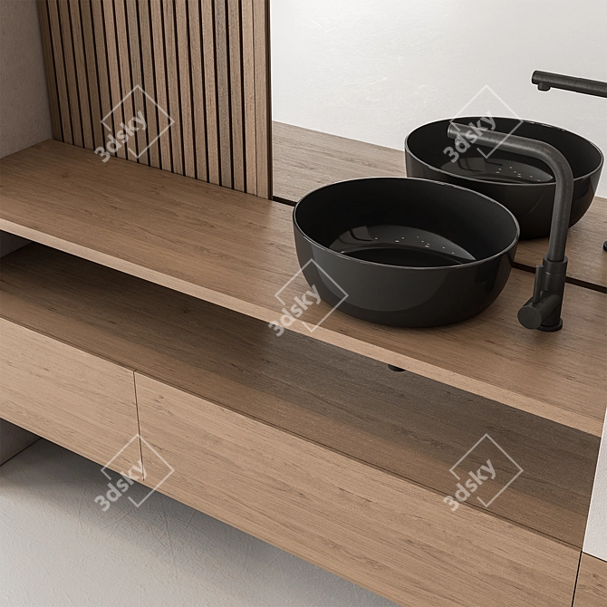 StoneWall Bathroom Set 57 3D model image 3