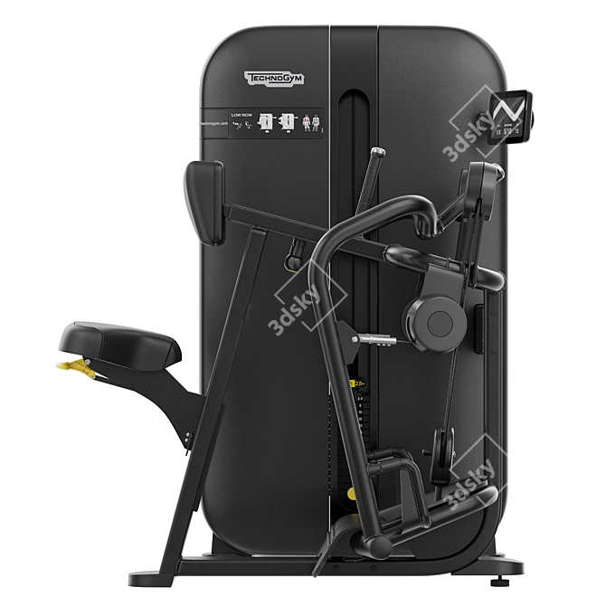 Advanced Technogym Low Row Machine 3D model image 3