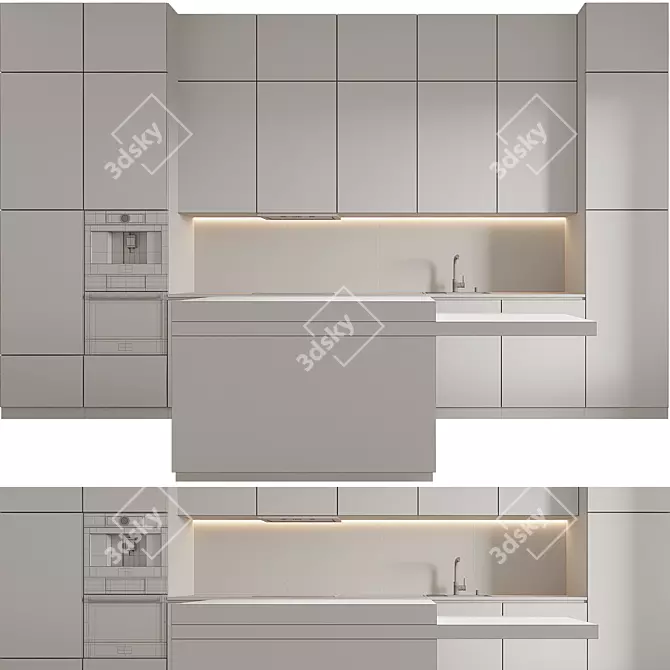 Kitchen Model 17 3D Asset 3D model image 11