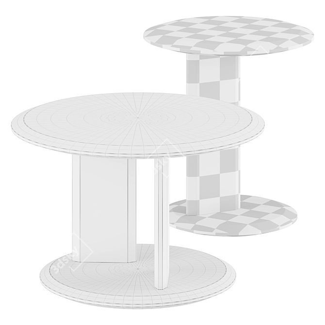 Contemporary Poliform MUSH Coffee Table 3D model image 3