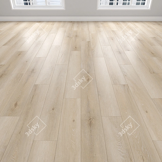 Oak Parquet Planks Bundle 3D model image 2