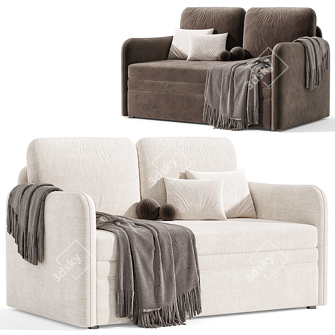 Modern Textile Sofa 2015 Model 3D model image 2