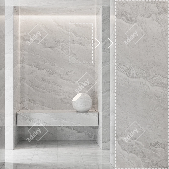 Premium Marble Stone Texture Pack 3D model image 1