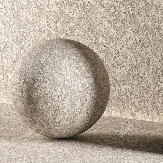 Seamless Plaster Material 105 Texture 3D model image 3