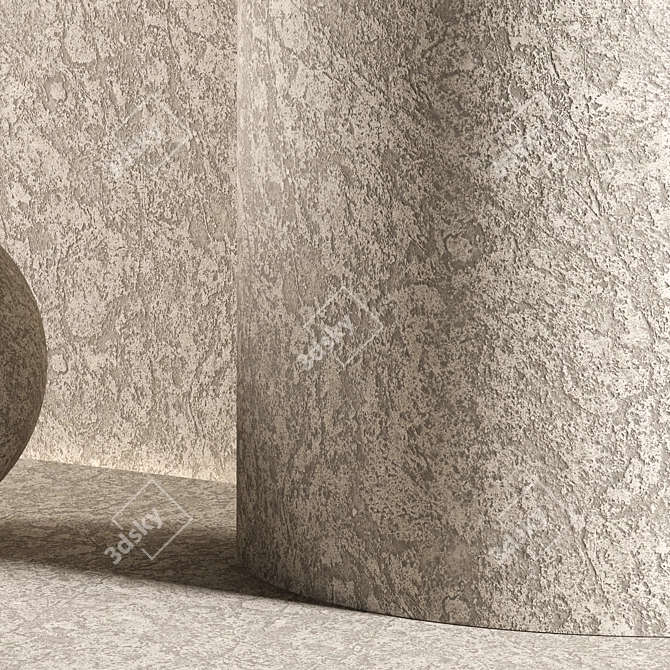 Seamless Plaster Material 105 Texture 3D model image 5