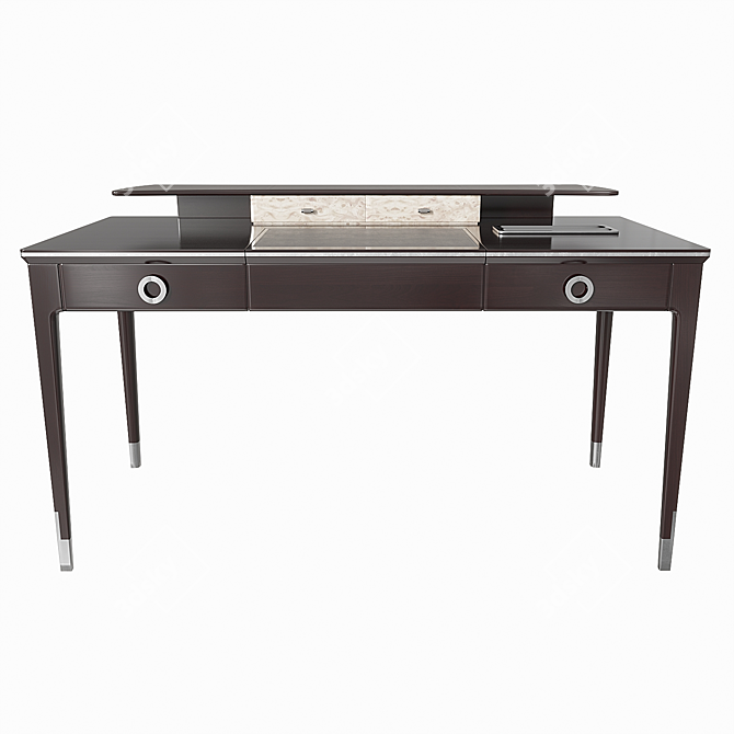 Art Deco Style Writing Desk 3D model image 7