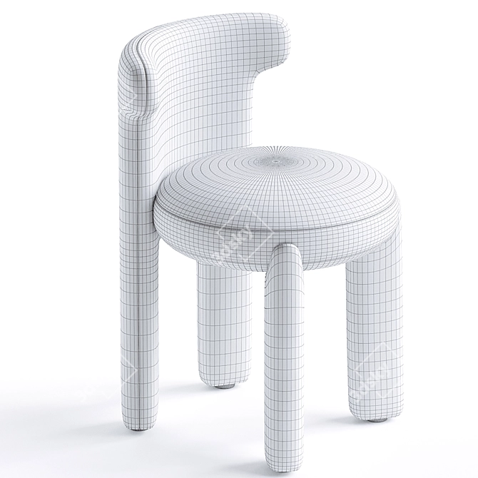 Elegant Cosette Chair Parisio Design 3D model image 3