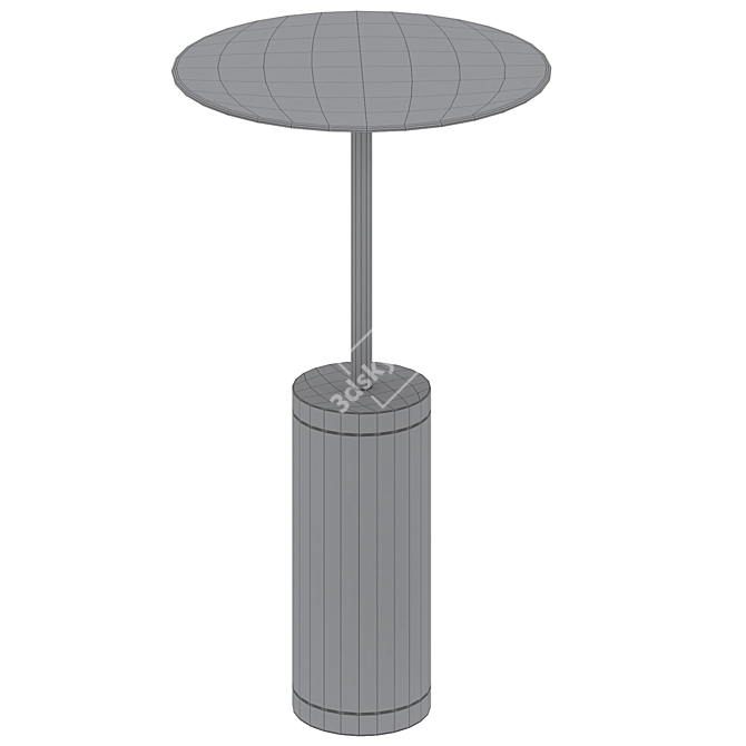 Sleek Martini Table in Oak 3D model image 3