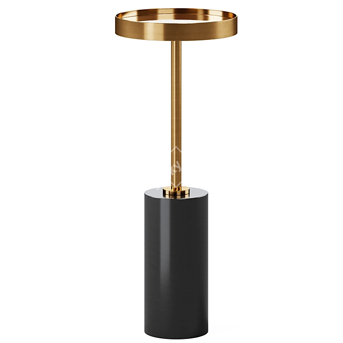 Sleek Rhodes Martini Accent Table 3D model image 1