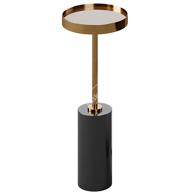 Sleek Rhodes Martini Accent Table 3D model image 2