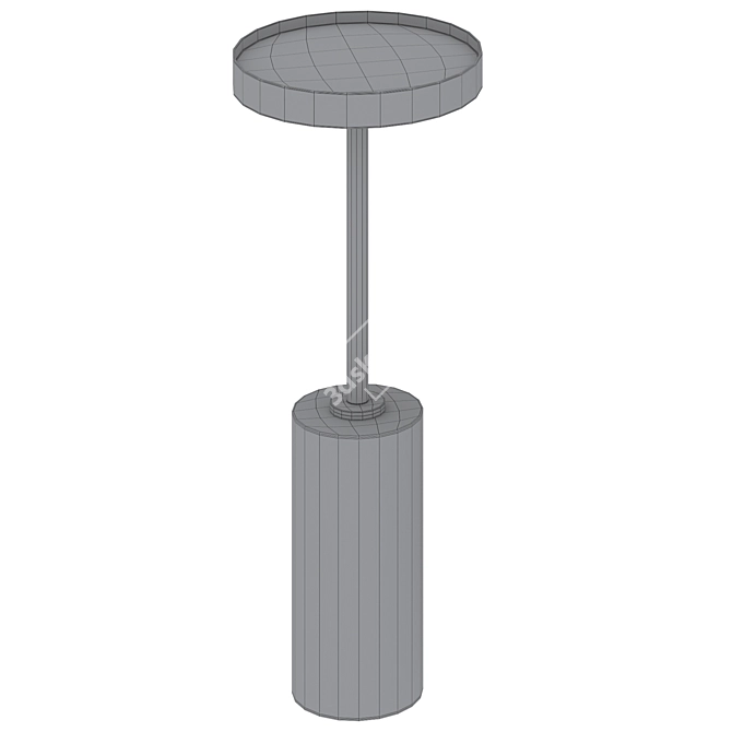 Sleek Rhodes Martini Accent Table 3D model image 3