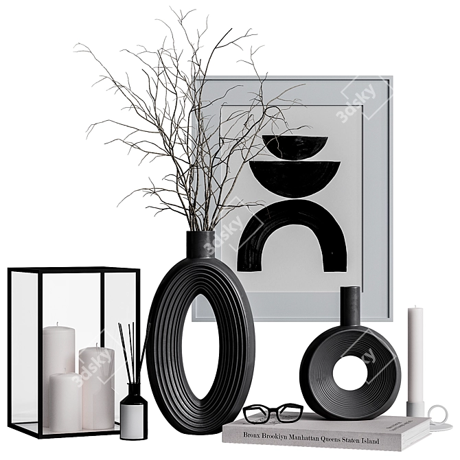 Chic Decor Set for Interiors 3D model image 1