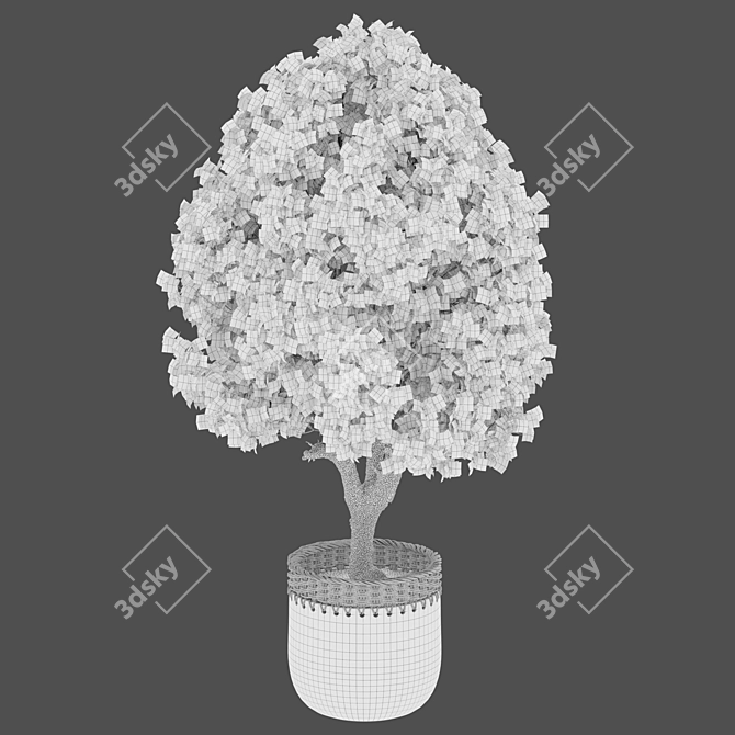 2m Tree Planter - 3D Model 3D model image 3