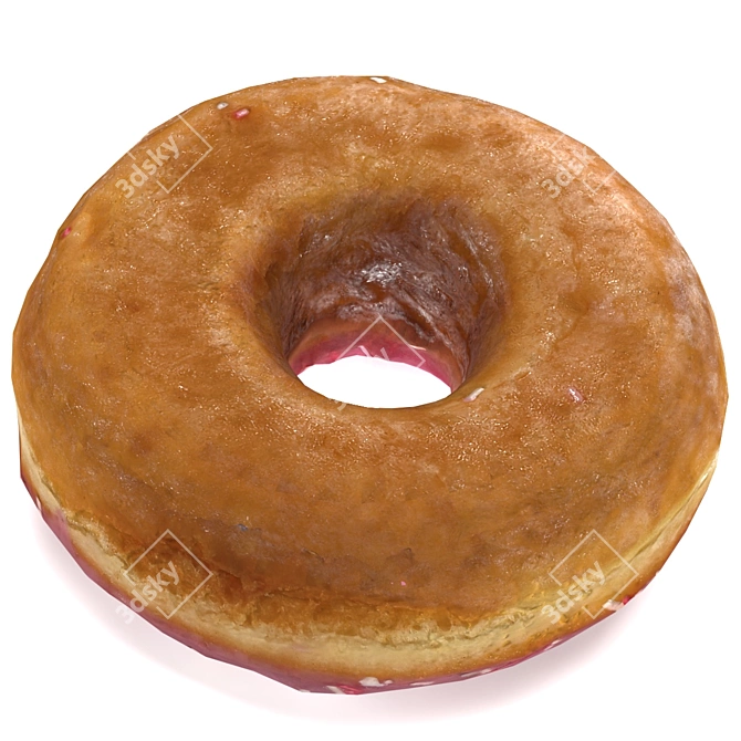 Glazed Doughnut 3D Model 3D model image 3