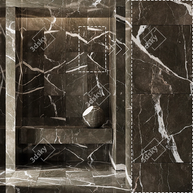 Marble Stone Texture Pack 3D model image 4