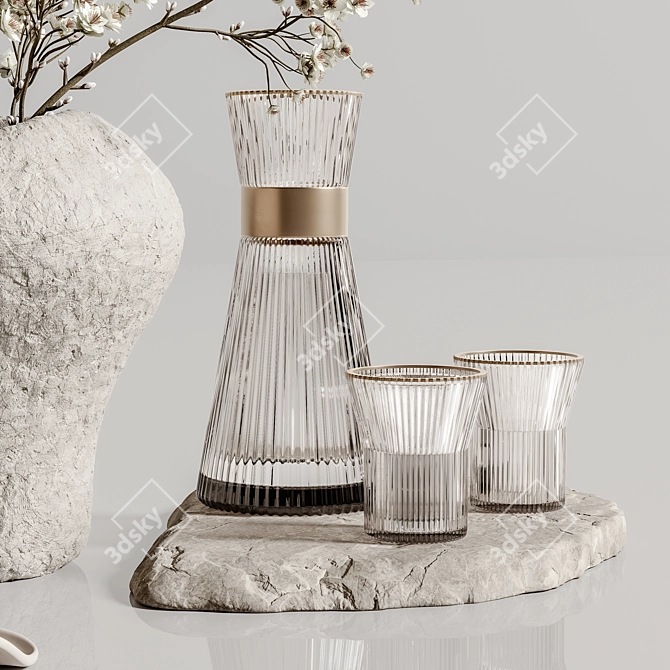 Elegant Decor Set 136 3D model image 6