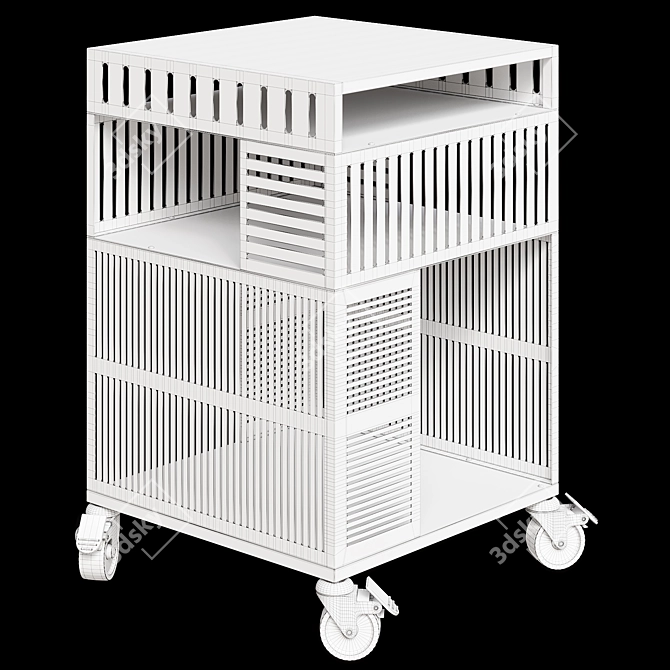 IKEA Rolling Storage Cabinet 3D model image 4