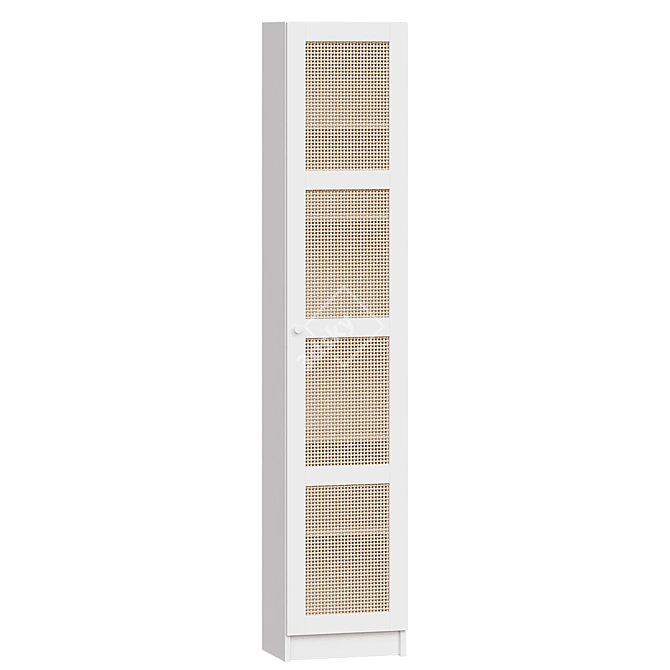 Scandinavian Bamboo Bookcase IKEA 3D model image 7