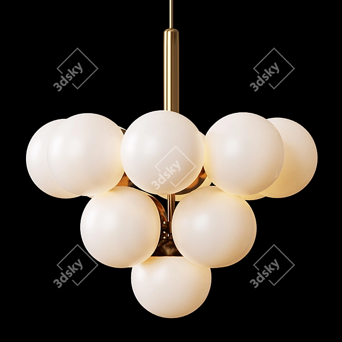 Modern Globe Pendant Lighting Fixture 3D model image 2