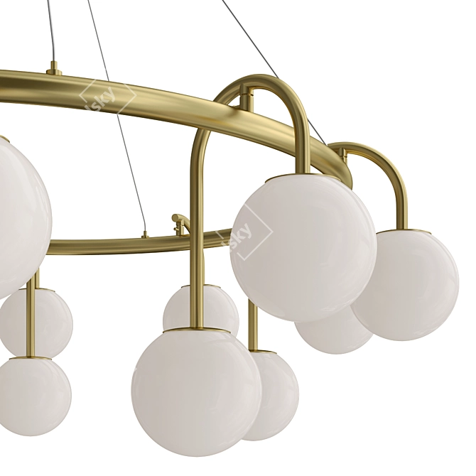 Sleek LULLA Pendant Light 3D model image 2