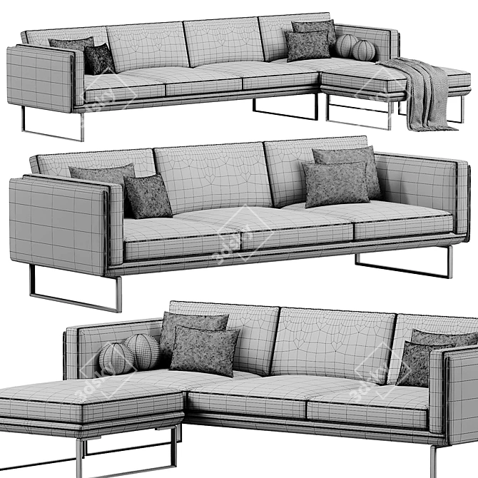 Modern 8 Sofa by Cassina 3D model image 6