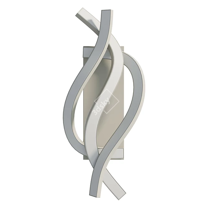 Modern Acrylic Wall Sconce Light 3D model image 2