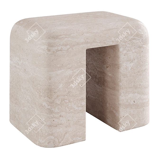 Monolith M_011 Stool: Modern Dining Essential 3D model image 1