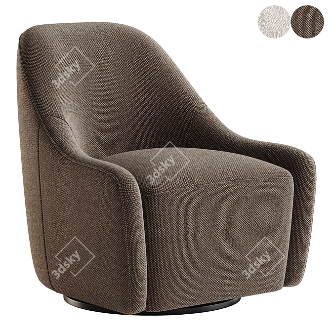 Brook Swivel Chair 3D Model 3D model image 1