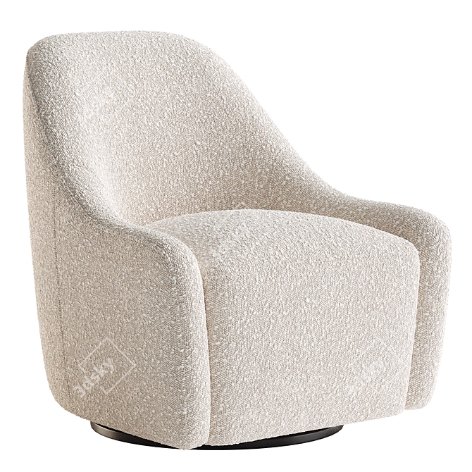 Brook Swivel Chair 3D Model 3D model image 2