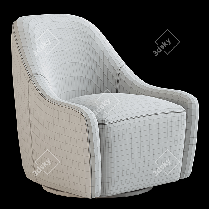 Brook Swivel Chair 3D Model 3D model image 4