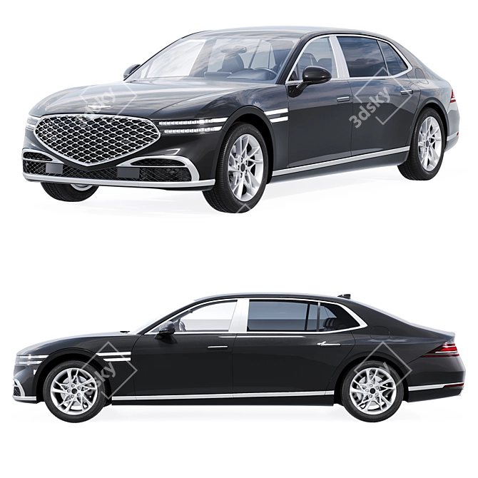 Genesis G90 3D Model Bundle 3D model image 2