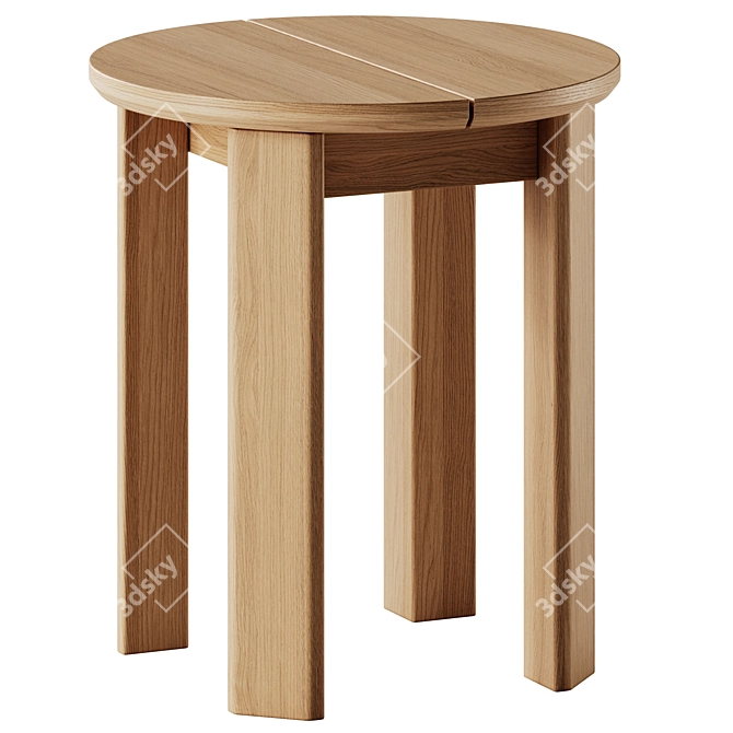 Teporia Tamerice: Stylish Side Table 3D model image 1