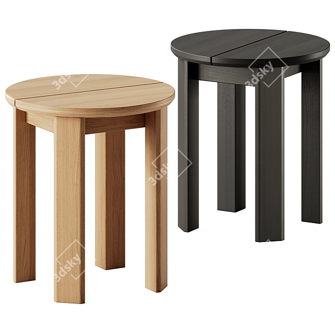 Teporia Tamerice: Stylish Side Table 3D model image 2