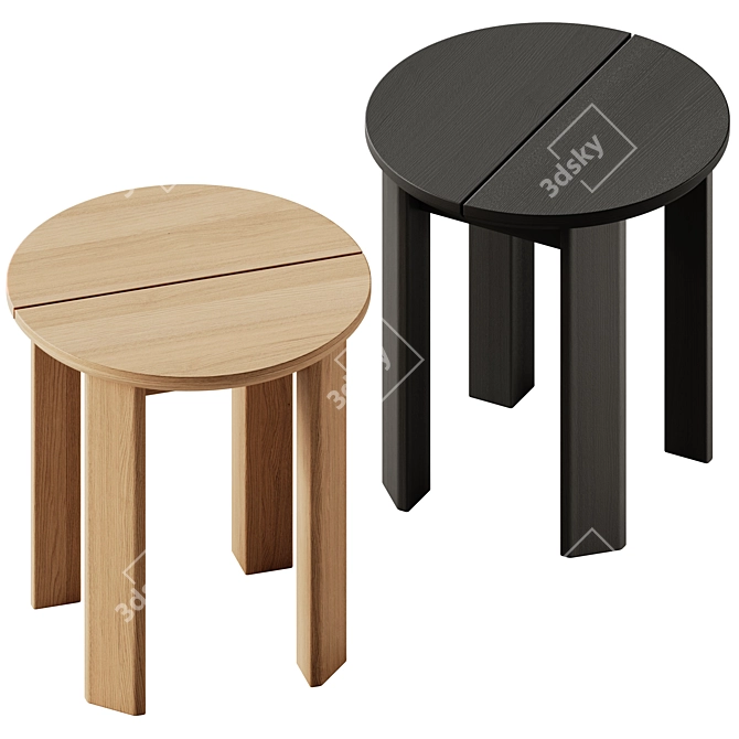 Teporia Tamerice: Stylish Side Table 3D model image 3