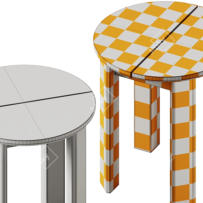 Teporia Tamerice: Stylish Side Table 3D model image 6