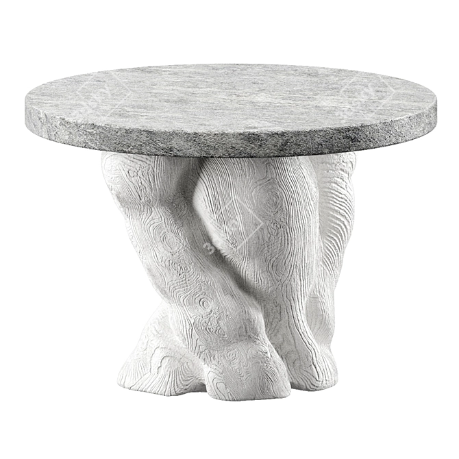 Stone Garden Table Customized Design 3D model image 1