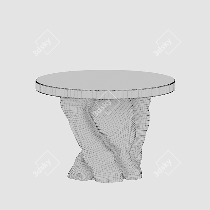 Stone Garden Table Customized Design 3D model image 2