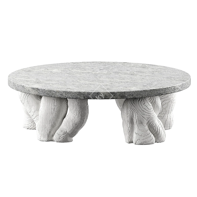 Stone Garden Table Custom-made 3D model image 1