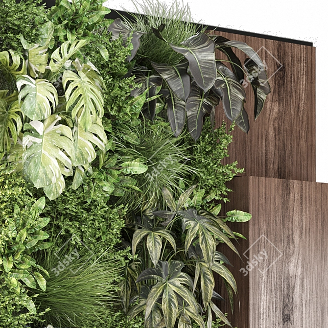 Vertical Garden Set 1338: Modern Indoor Wall Art 3D model image 4