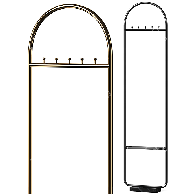  Adjustable Aytm Clothes Rack 3D model image 1