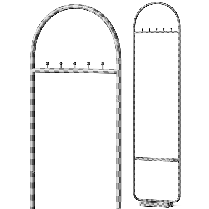  Adjustable Aytm Clothes Rack 3D model image 3