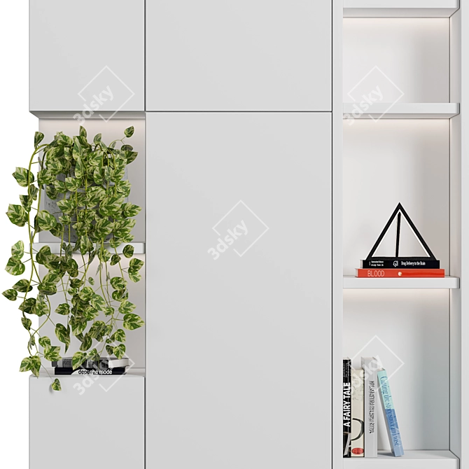 Versatile Rack & Bookcase Set 3D model image 5