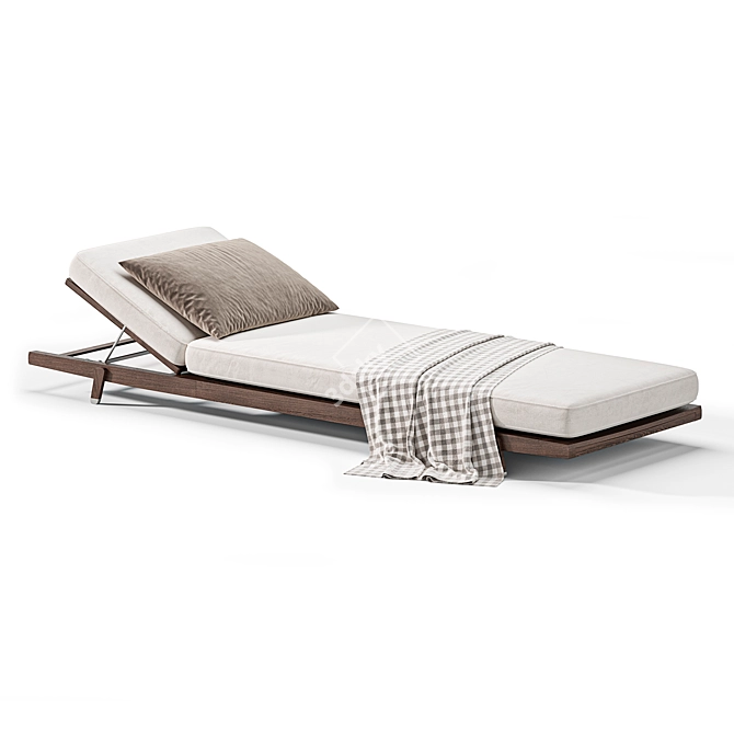 Modern Sun Lounger by Flexform 3D model image 2