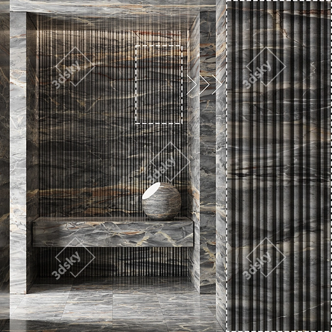 Marble Stone Texture Collection 3D model image 2