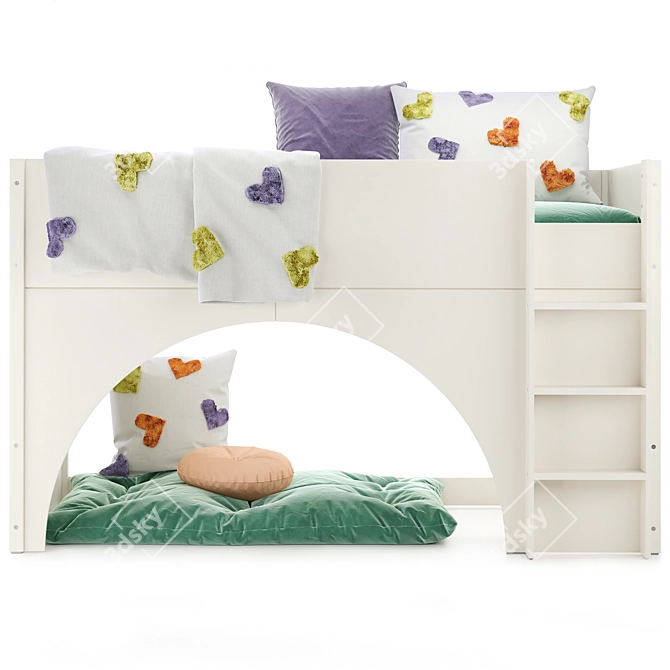 Arch Beige Child Bed LA REDOUTE 3D model image 8