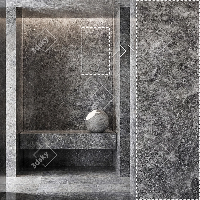 Marble Stone Texture Pack 3D 3D model image 1