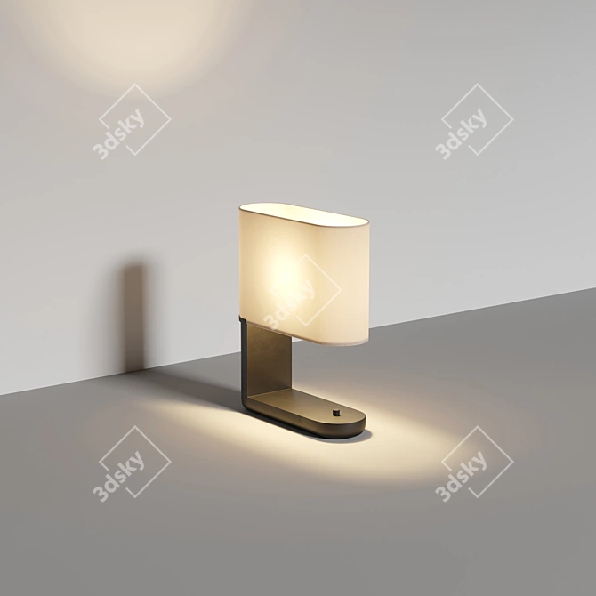 Elegant Glow Table Lamp 3D model image 3