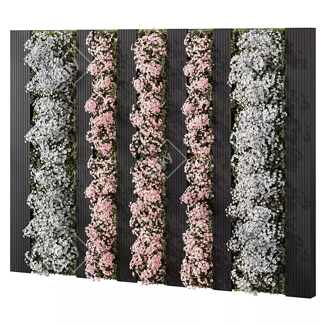 Blossom Wall Decor Set 3D model image 1